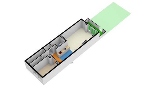 Floorplan - Hooidrift 117A, 3023 KK Rotterdam